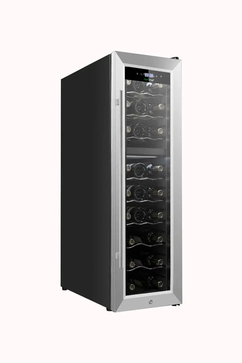 Nutrichef 24 Bottle Dual Zone Freestanding Wine Refrigerator | Fridge.com