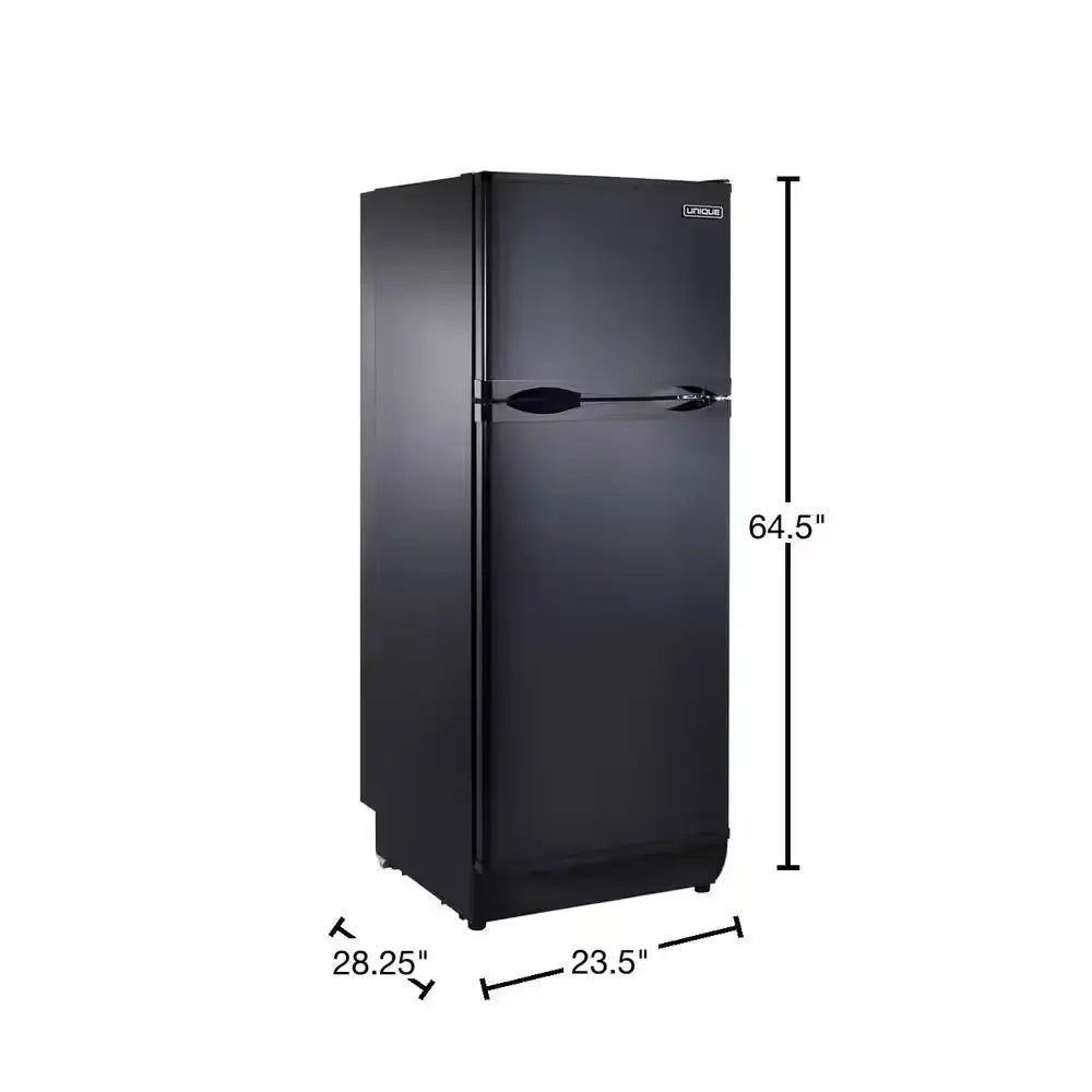 Off-Grid 23.5 In. 9.7 Cu. Ft. Propane Top Freezer Refrigerator in Black | Fridge.com