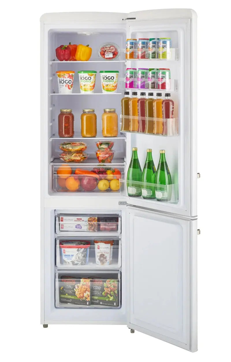 Off-Grid Classic Retro 21.6" Solar Powered DC 9.6 Cu. Ft. Bottom Freezer Refrigerator | Fridge.com