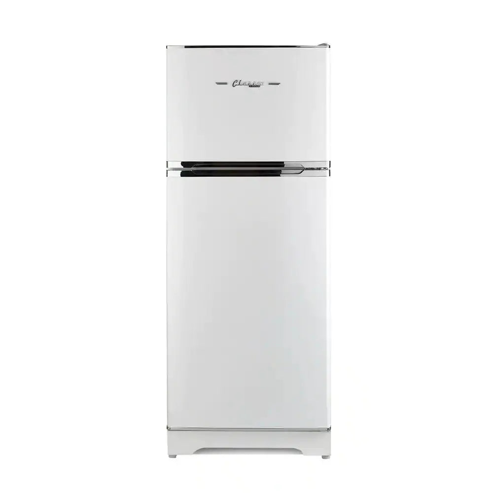 Off-Grid Classic Retro 27.2 In. 14 Cu. Ft. Retro Propane Top Freezer Refrigerator in Marshmallow White | Fridge.com