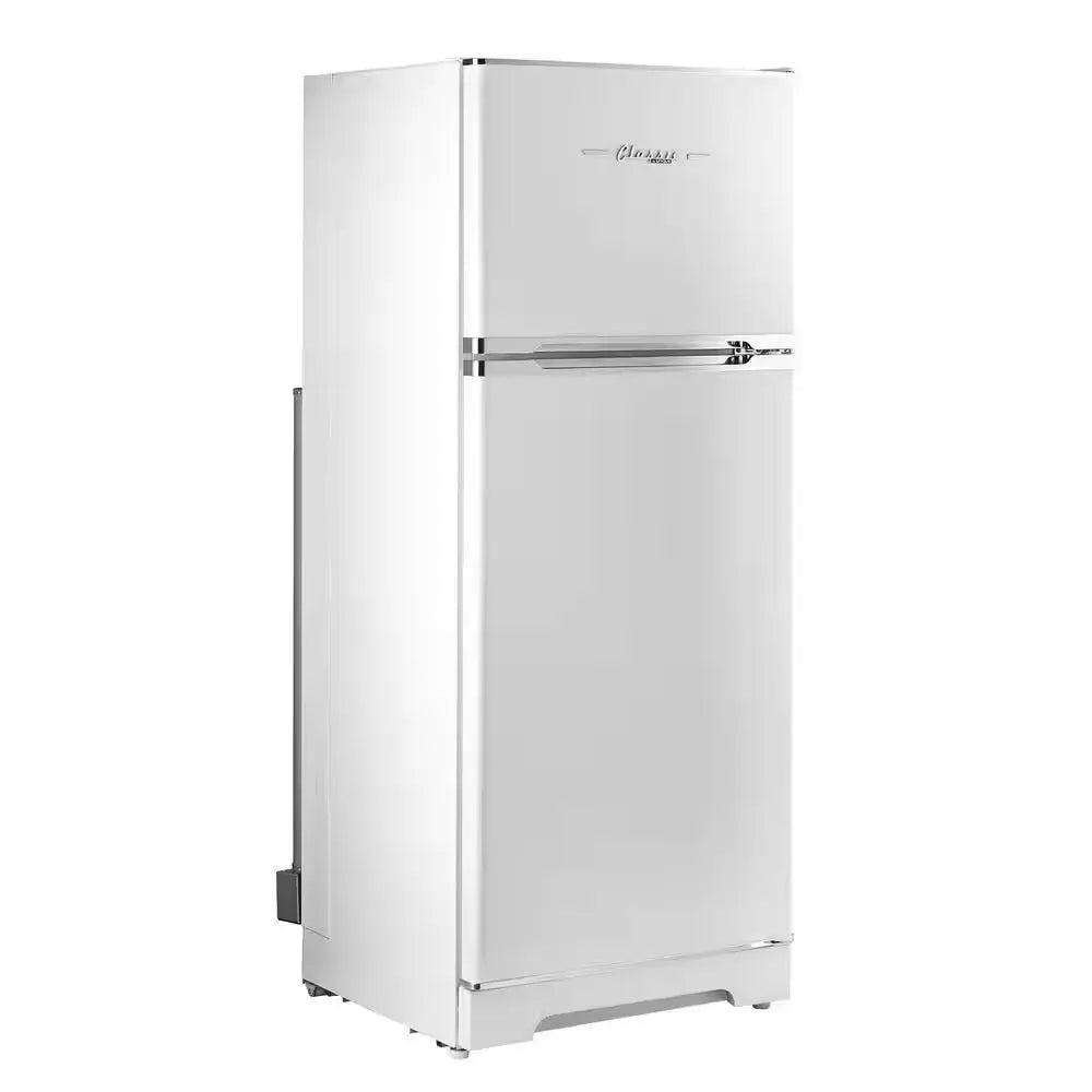 Off-Grid Classic Retro 27.2 In. 14 Cu. Ft. Retro Propane Top Freezer Refrigerator in Marshmallow White | Fridge.com