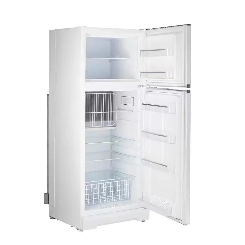 Off-Grid Classic Retro 27.2 In. 14 Cu. Ft. Retro Propane Top Freezer Refrigerator in Marshmallow White | Fridge.com