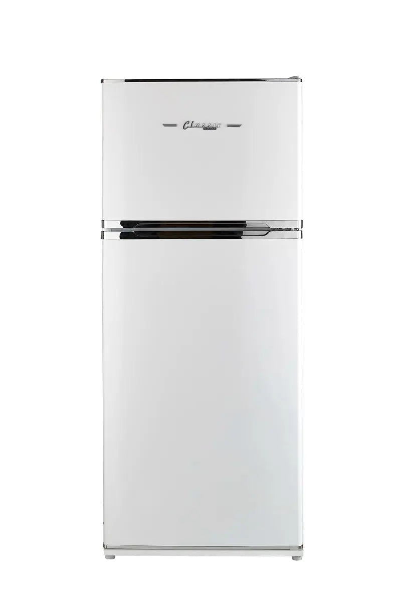 Off-Grid Classic Retro 27.4" Solar Powered DC 14 Cu. Ft. Top Freezer Refrigerator | Fridge.com