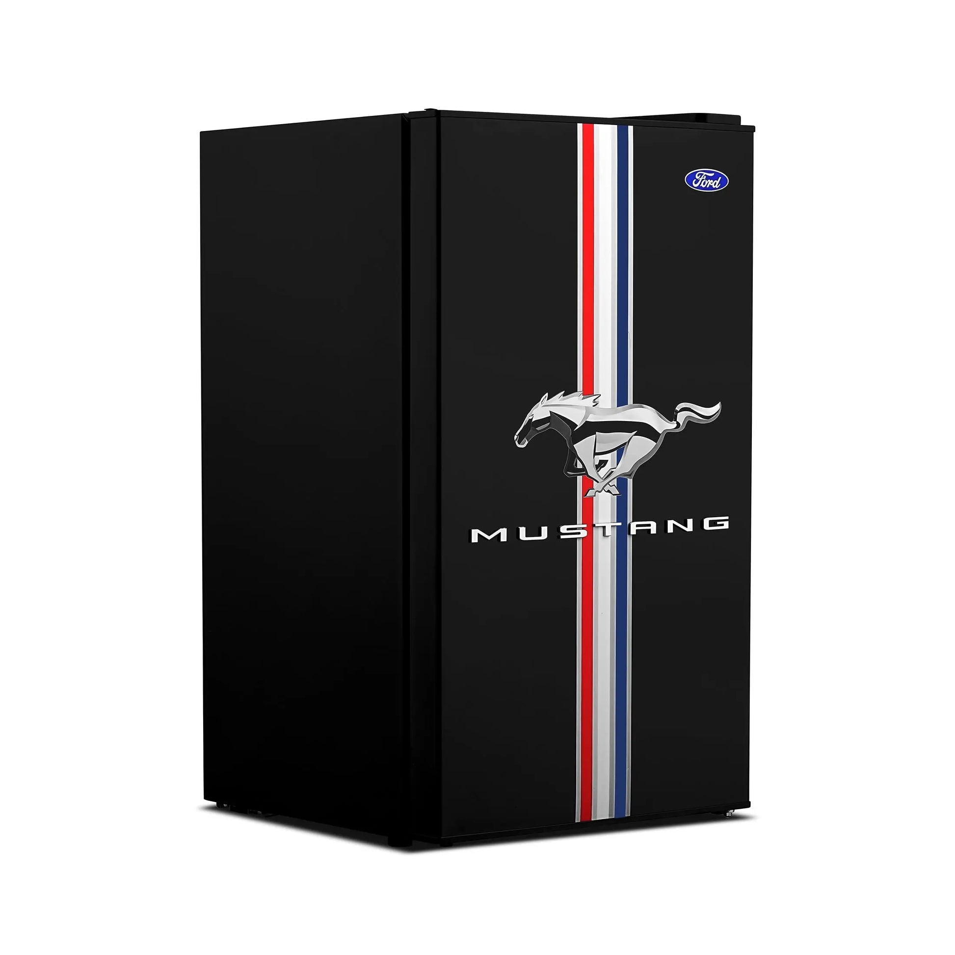 Official Licensed Ford Black Mustang Compact Refrigerator 3.2 Cu. Ft. 91 Litre | Fridge.com