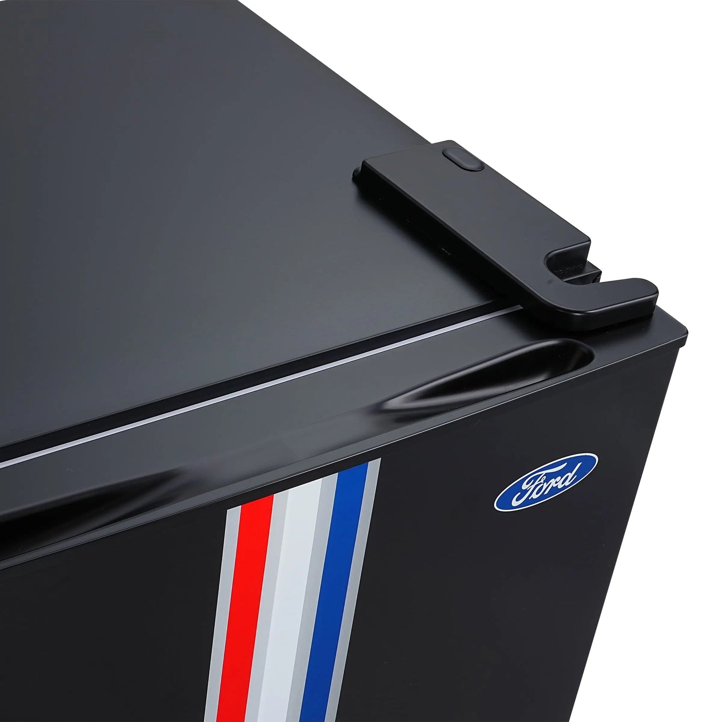 Official Licensed Ford Black Mustang Compact Refrigerator 3.2 Cu. Ft. 91 Litre | Fridge.com