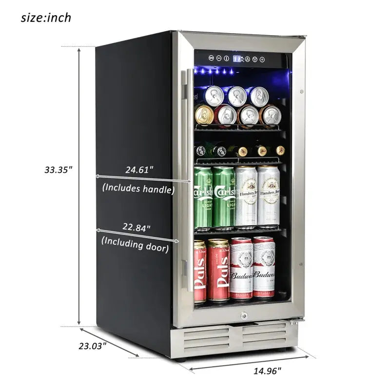 Onewell 120 Cans (12 Oz.) Freestanding Beverage Refrigerator with Wine Storage | Fridge.com