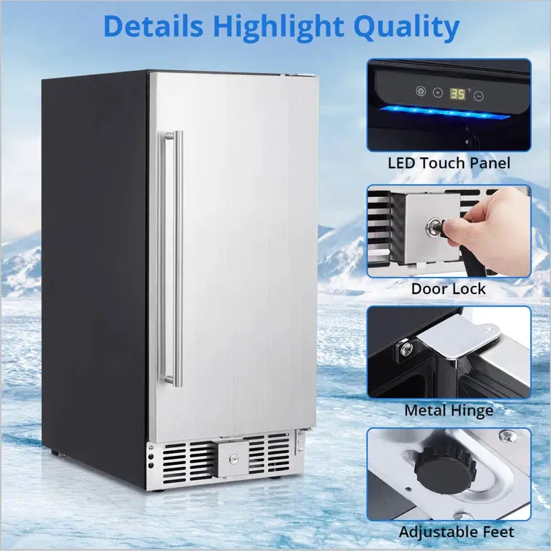 Fashionwu Beverage Refrigerator Indoor/Outdoor Beverage Cooler for 110 Cans | Fridge.com