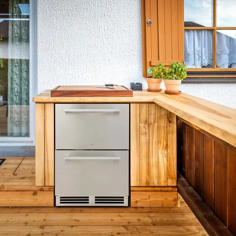 Avanti ELITE Series Indoor/Outdoor Undercounter Drawer Refrigerator | Fridge.com