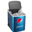 Pepsi 26 Lbs. Stainless Steel Ice Maker, Built in Bottle Opener - Blue | Fridge.com