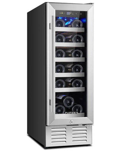 Plotanis 11.6'' 18 Bottle Single Zone Wine Refrigerator | Fridge.com