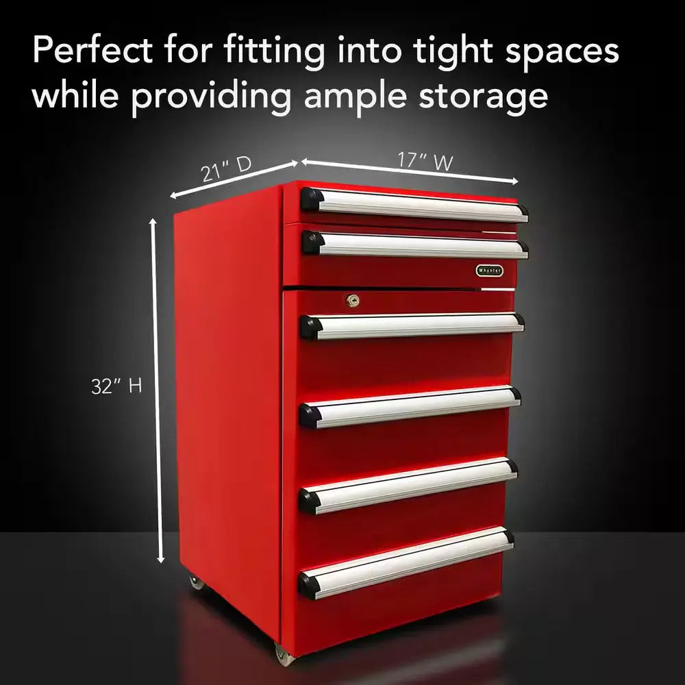 Portable 1.8 Cu. Ft. Tool Box Refrigerator in Red with 2 Drawers and Lock | Fridge.com