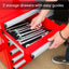 Portable 1.8 Cu. Ft. Tool Box Refrigerator in Red with 2 Drawers and Lock | Fridge.com