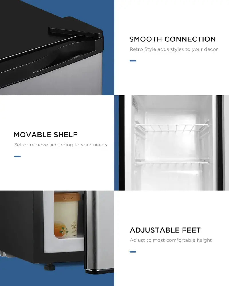 Portable 2.1 Cubic Feet Upright Freezer with Adjustable Temperature Controls | Fridge.com