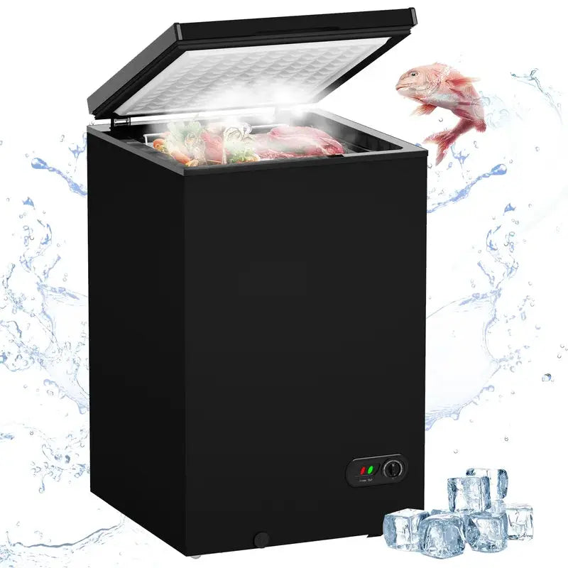 Portable 3.5 Cubic Feet Chest Freezer with Adjustable Temperature Controls | Fridge.com