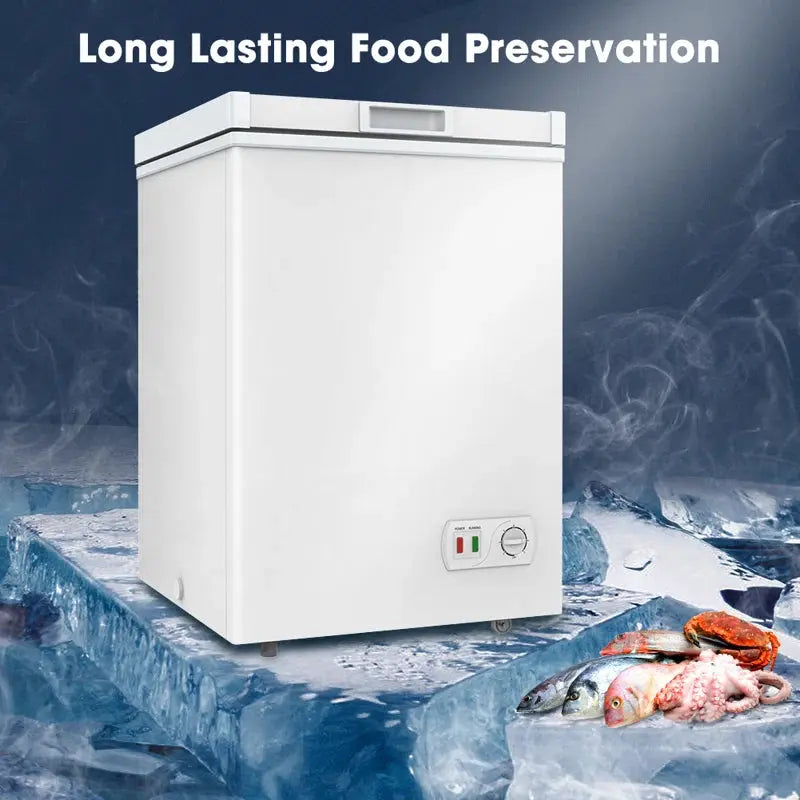 Portable 3.5 Cubic Feet Chest Freezer with Adjustable Temperature Controls | Fridge.com