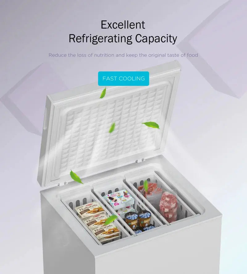 Portable 5 Cubic Feet Chest Freezer with Adjustable Temperature Controls | Fridge.com