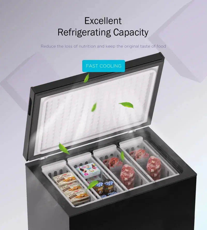 Portable 7 Cubic Feet Chest Freezer with Adjustable Temperature Controls | Fridge.com