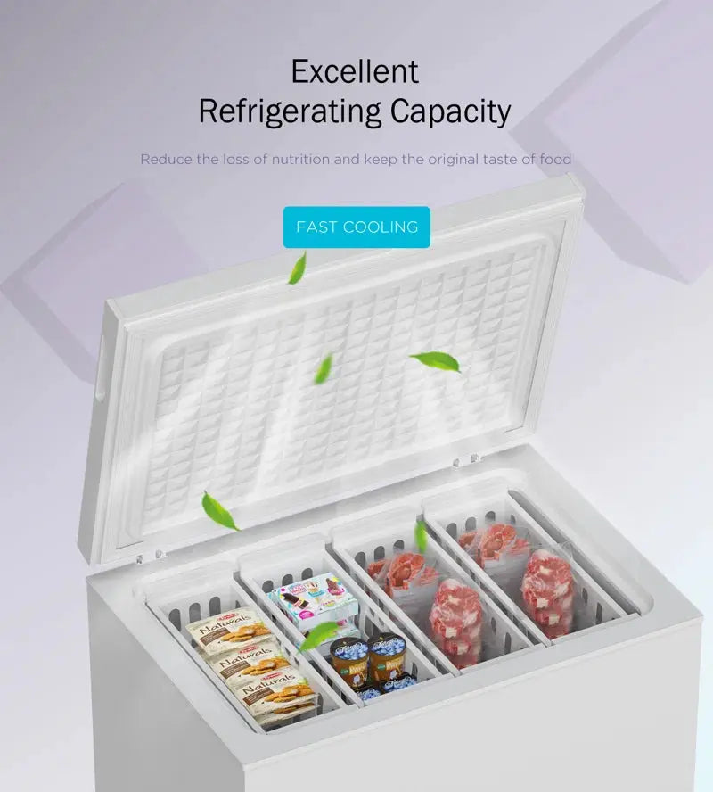 Portable 7 Cubic Feet Chest Freezer with Adjustable Temperature Controls | Fridge.com