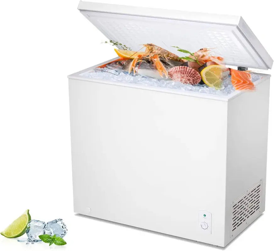 Portable 7 Cubic Feet Garage Ready Chest Freezer with Adjustable Temperature Controls | Fridge.com