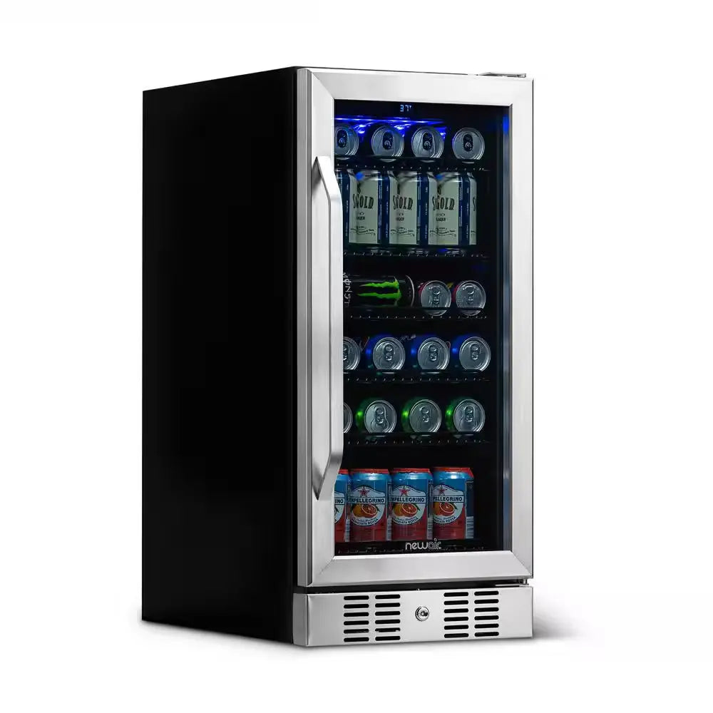 15 In. 96 (12 Oz.) Can Built-In Beverage Cooler Fridge W/ Precision Temp Controls, Adjustable Shelves, Stainless Steel | Fridge.com