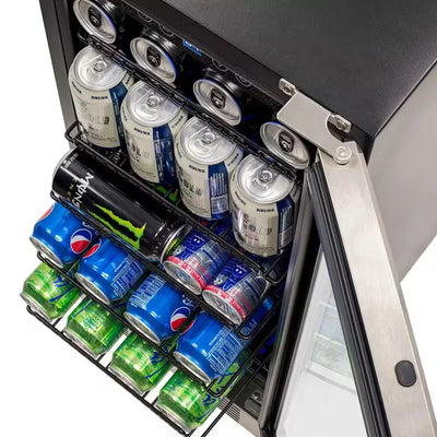 15 In. 96 (12 Oz.) Can Built-In Beverage Cooler Fridge W/ Precision Temp Controls, Adjustable Shelves, Stainless Steel | Fridge.com