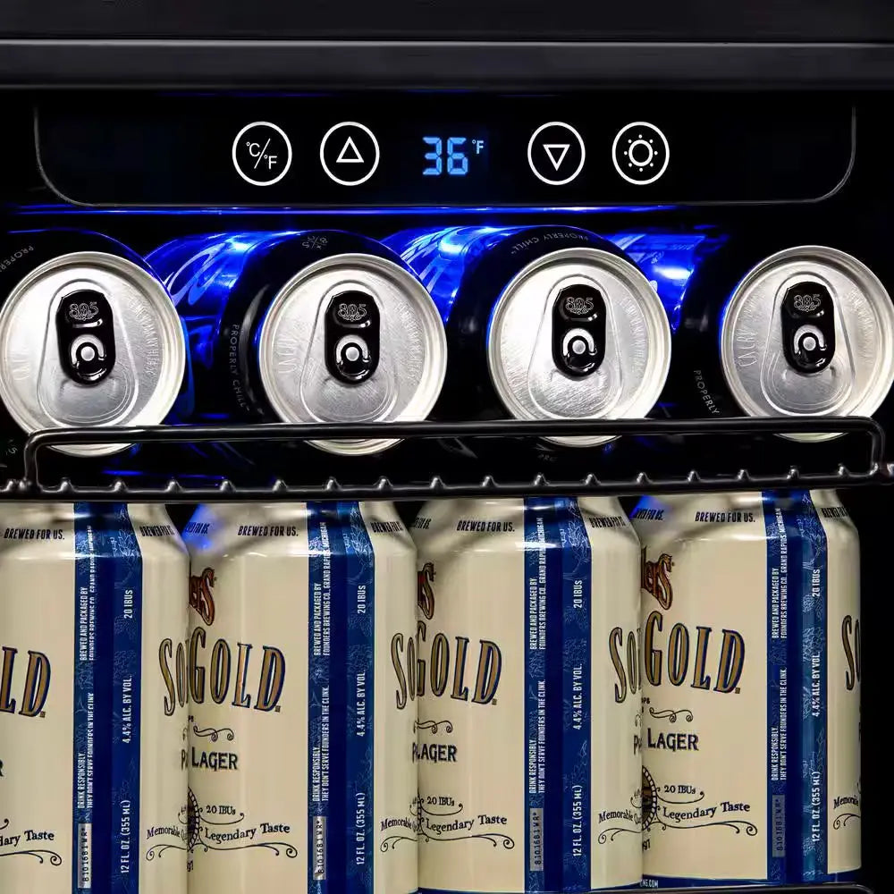 15 In. 96 (12 Oz.) Can Built-In Beverage Cooler Fridge W/ Precision Temp Controls, Adjustable Shelves, Stainless Steel | Fridge.com