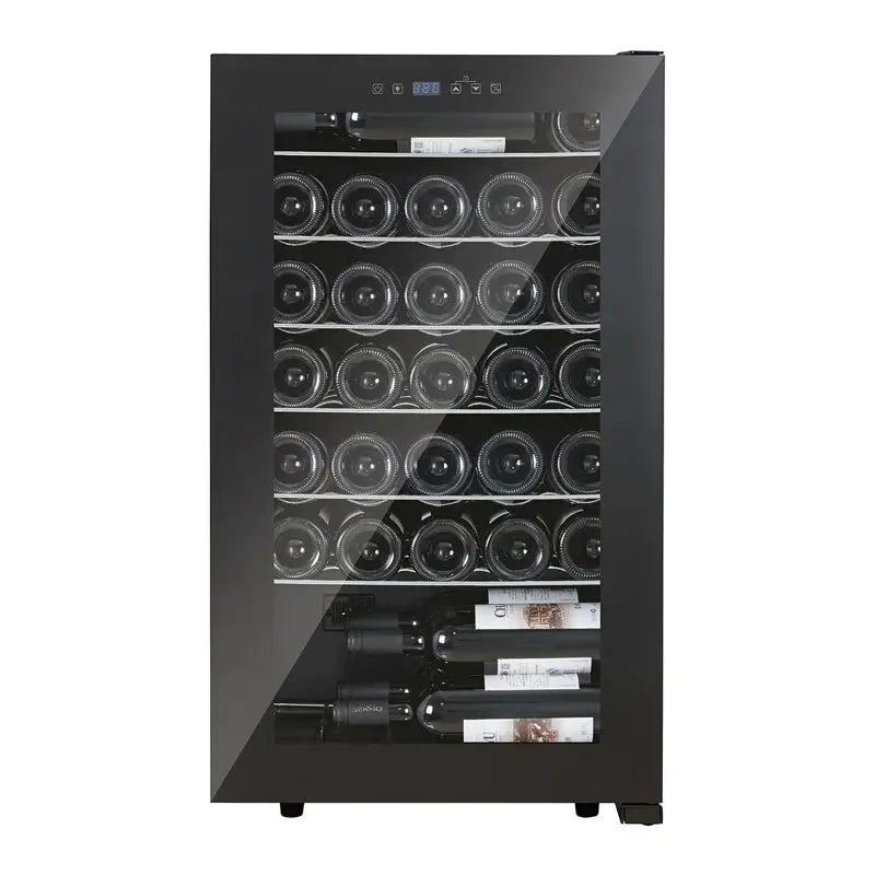 Premium Levella 18.9'' 33 Bottle Single Zone Freestanding Wine Refrigerator | Fridge.com