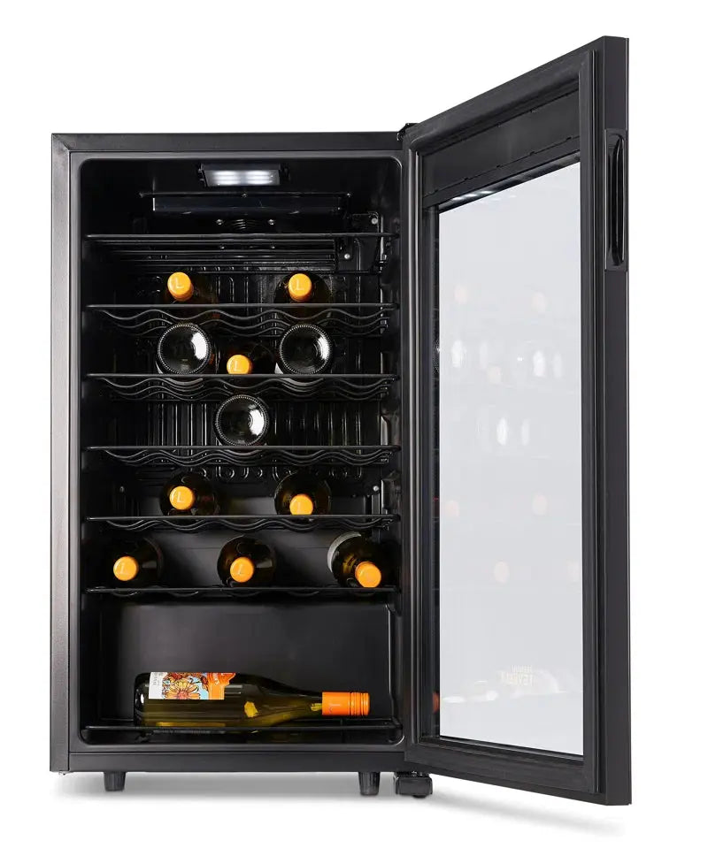 Premium Levella 18.9'' 33 Bottle Single Zone Freestanding Wine Refrigerator | Fridge.com