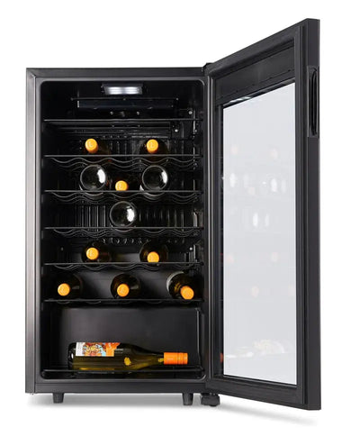 Premium Levella 18.9'' 33 Bottle Single Zone Freestanding Wine Refrigerator | Fridge.com