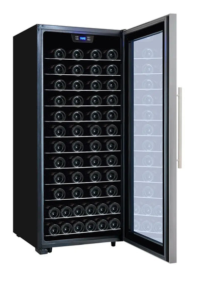 Premium Levella 21.65'' 94 Bottle Single Zone Freestanding Wine Refrigerator | Fridge.com