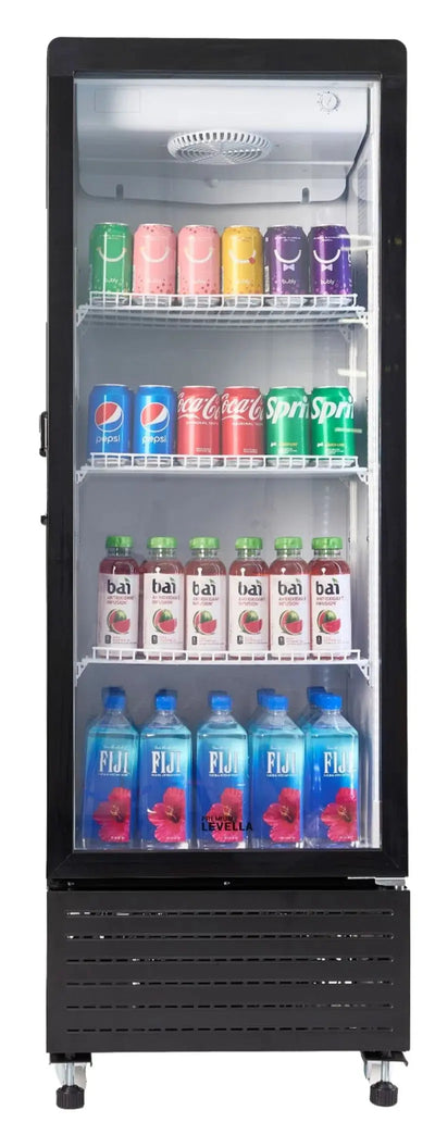 Premium Levella 240 Cans (12 Oz.) Black 7.6 Cu. Ft. Beverage Refrigerator | Fridge.com