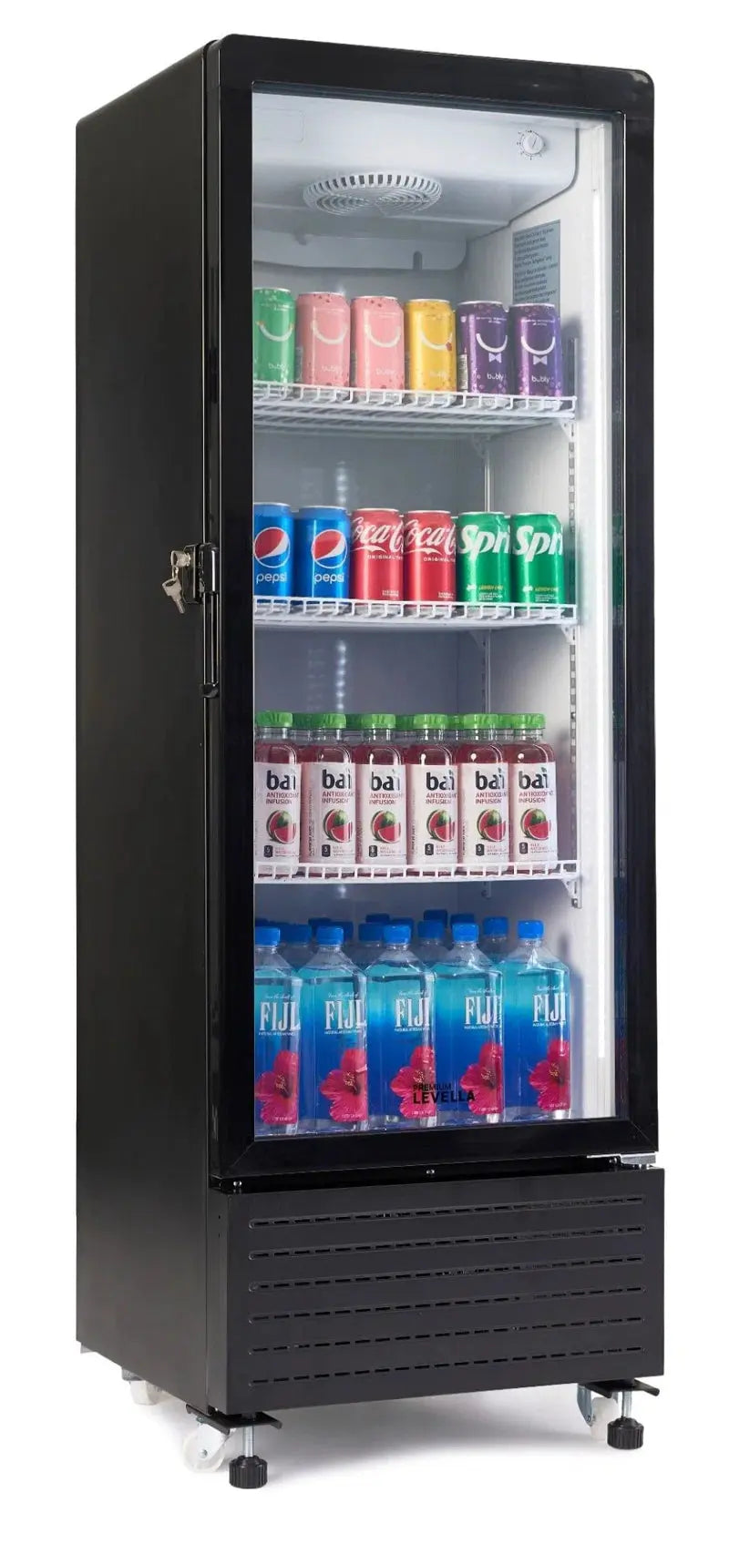 Premium Levella 240 Cans (12 Oz.) Black 7.6 Cu. Ft. Beverage Refrigerator | Fridge.com