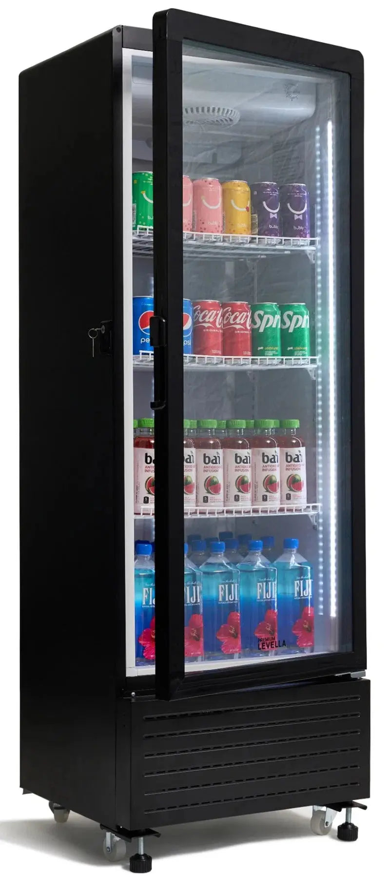 Premium Levella 240 Cans (12 Oz.) Black 7.6 Cu. Ft. Beverage Refrigerator | Fridge.com