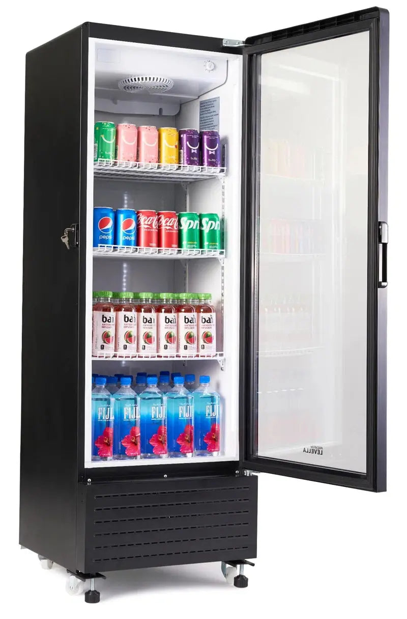 Premium Levella 240 Cans (12 Oz.) Black 7.6 Cu. Ft. Beverage Refrigerator | Fridge.com