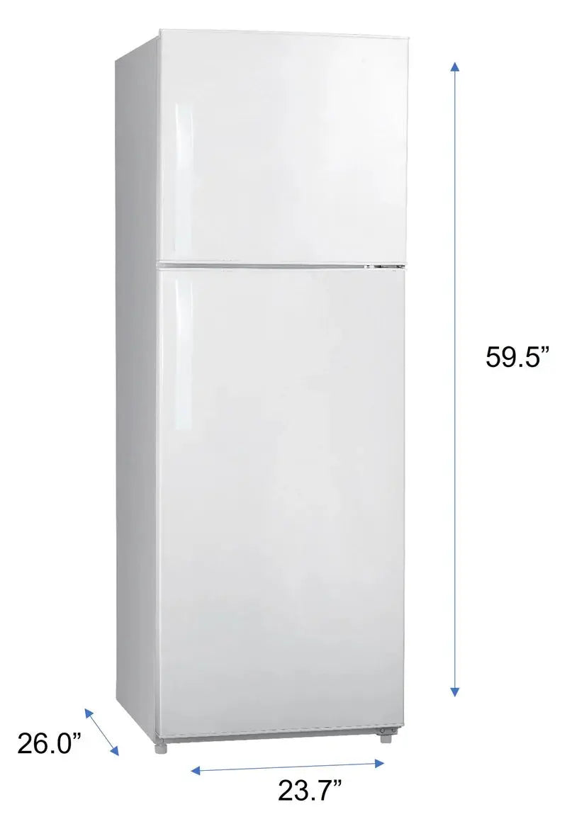 Premium Levella 24" 10.1 Cubic Feet Top Freezer Refrigerator | Fridge.com