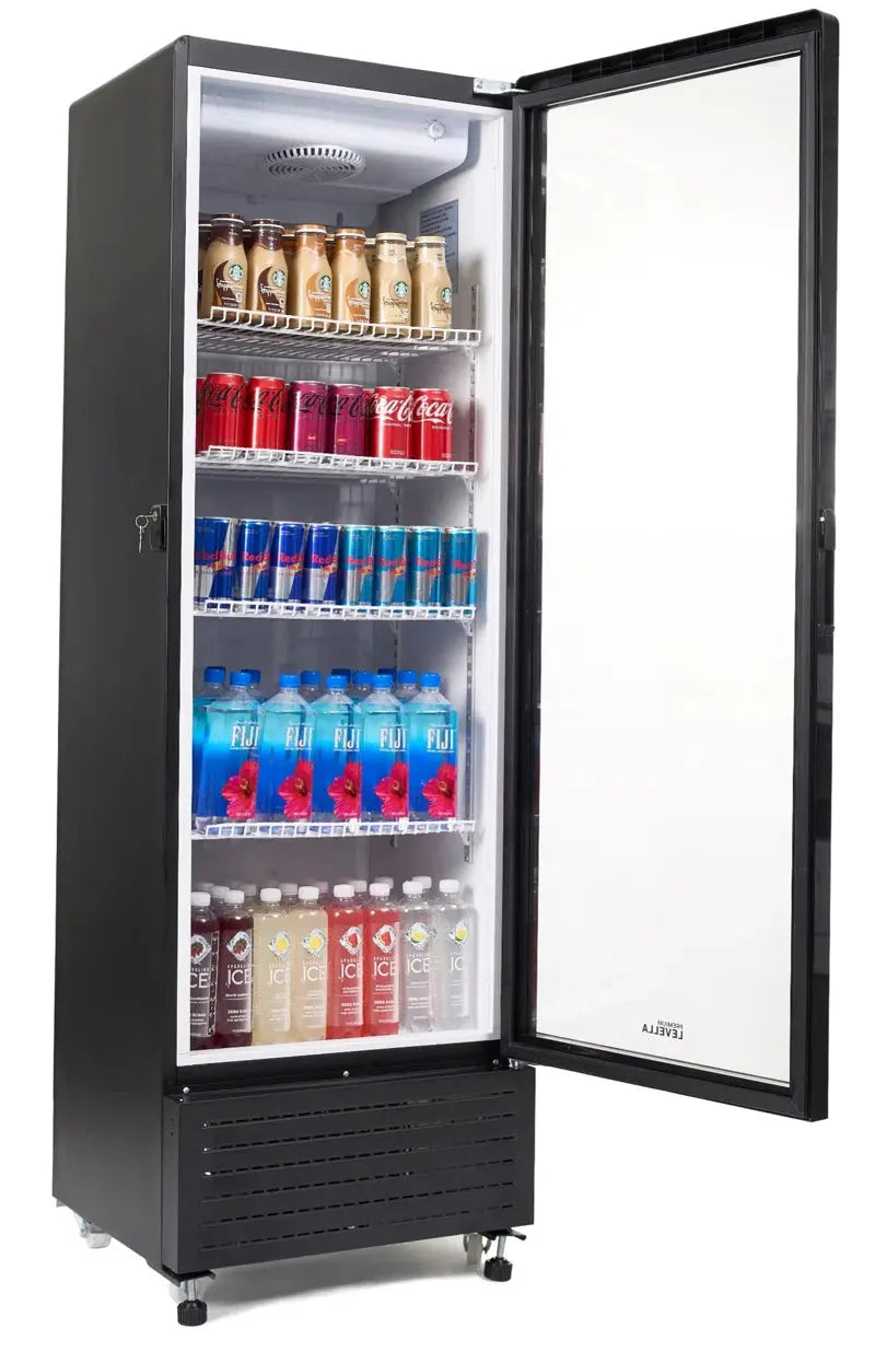 Premium Levella 315 Cans (12 Oz.) Black 10 Cu. Ft. Beverage Refrigerator | Fridge.com