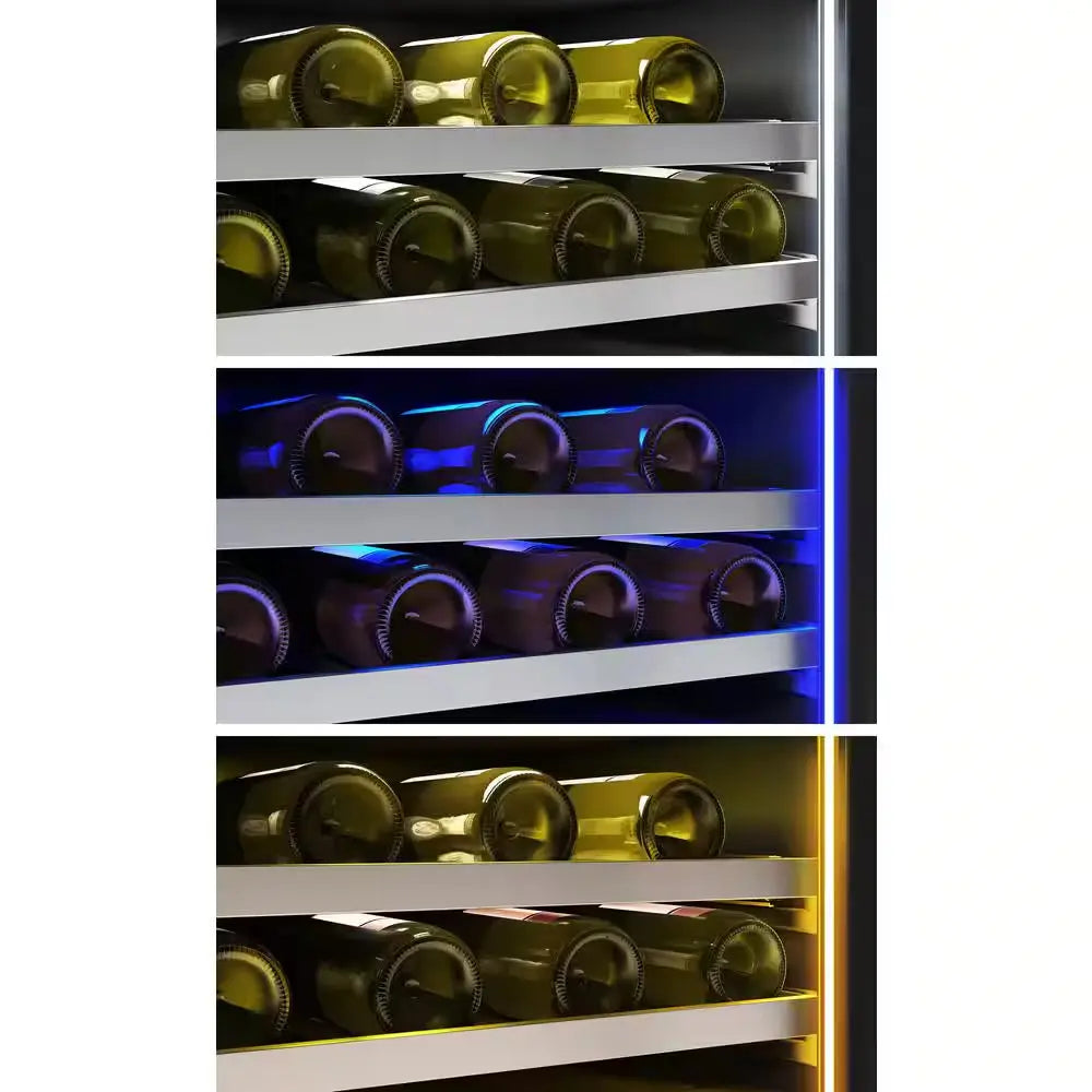 Presrv 24 In. 132-Bottle Dual Zone Full Size Panel Ready Wine Cooler | Fridge.com