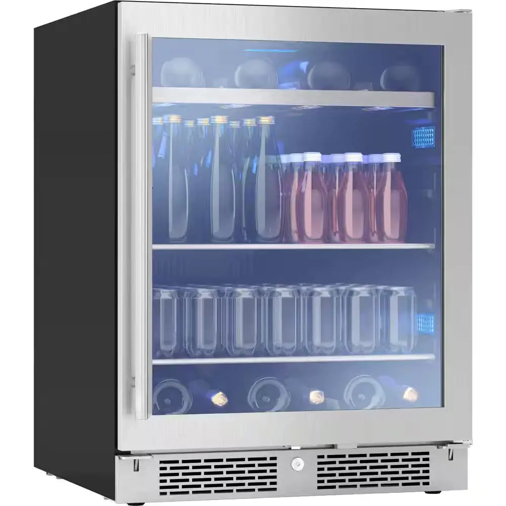 Presrv 24 In. 7-Bottle Wine and 112-Can Single Zone Beverage Cooler | Fridge.com