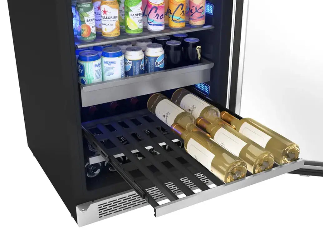 Presrv 24" 266 Cans (12 Oz.) Convertible Beverage Refrigerator with Wine Storage | Fridge.com