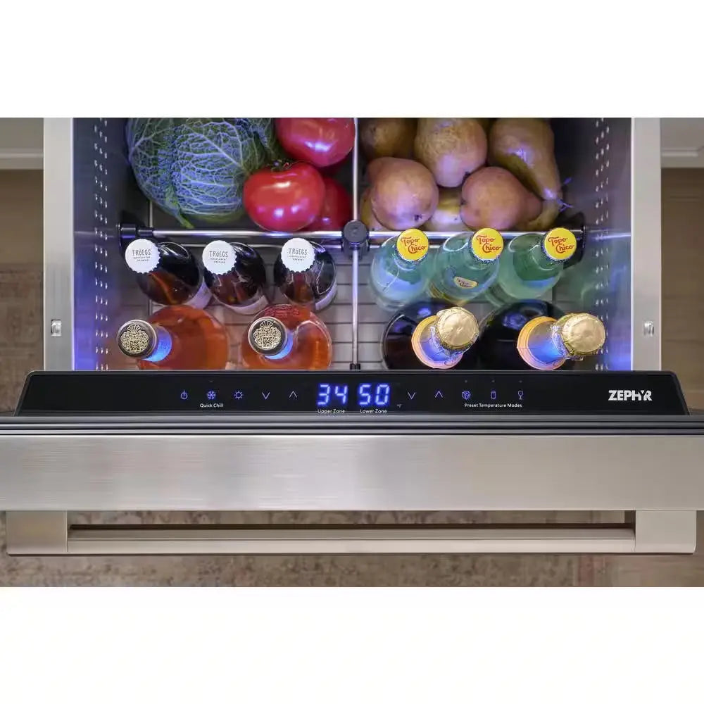 Presrv 5.1 Cu. Ft. Stainless Steel Dual Zone Refrigerator Drawers | Fridge.com