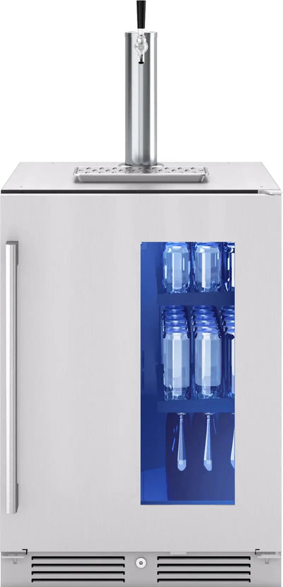 Presrv 5.6 Cu. Ft. Convertible Beer Kegerator in Stainless Steel with Single Tap and 107-Can Beverage Storage | Fridge.com