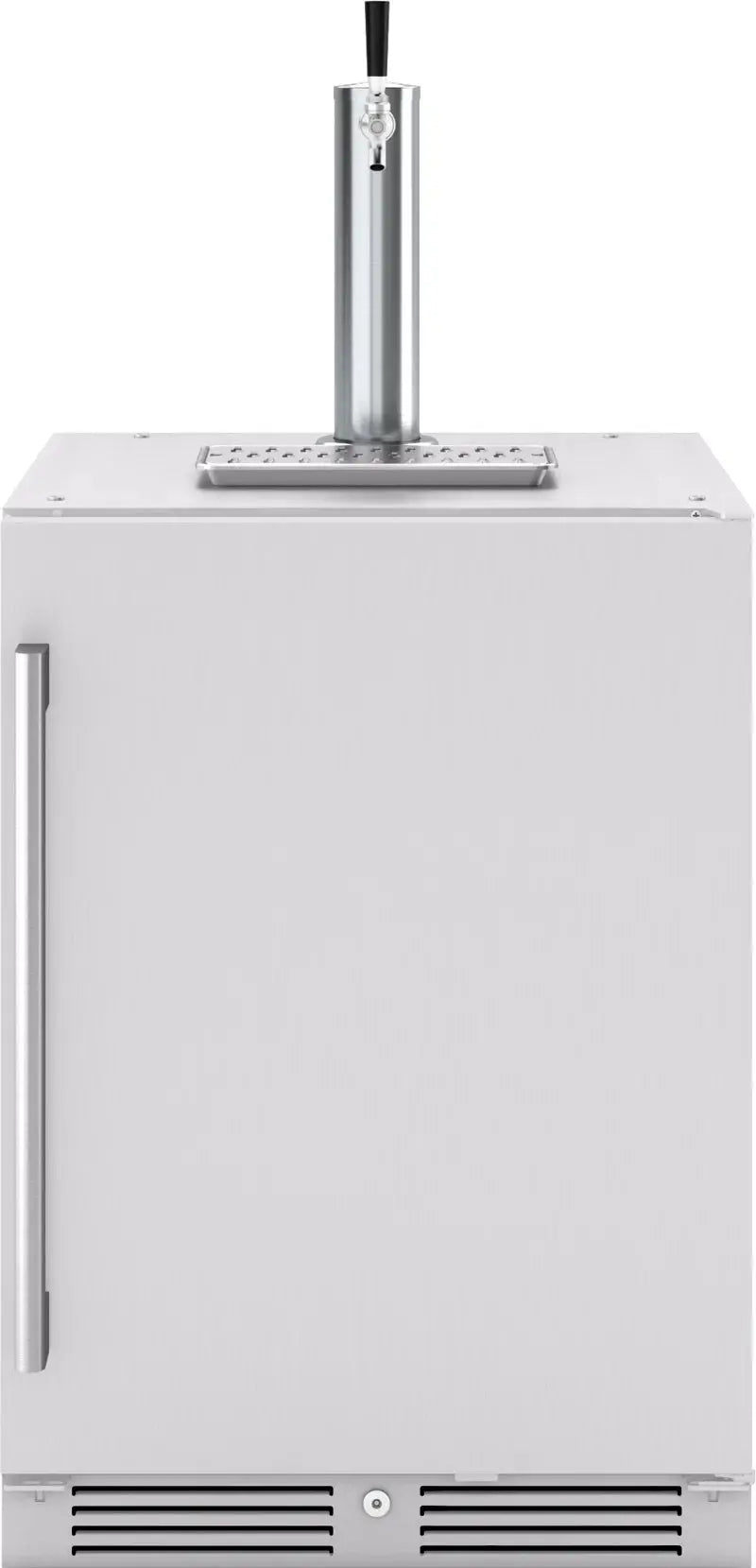 Presrv 5.6 Cu. Ft. Convertible Outdoor Beer Kegerator in Stainless Steel with Single Tap and 107-Can Beverage Storage | Fridge.com