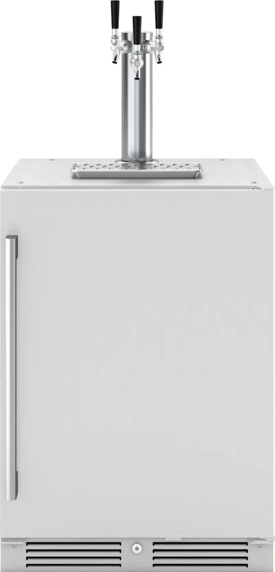 Presrv 5.6 Cu. Ft. Convertible Outdoor Beer Kegerator in Stainless Steel with Triple Tap and 107-Can Beverage Storage | Fridge.com