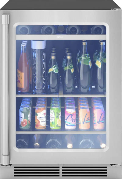 Presrv Pro 24 In. 7-Bottle and 112-Can Single Zone Beverage Cooler | Fridge.com