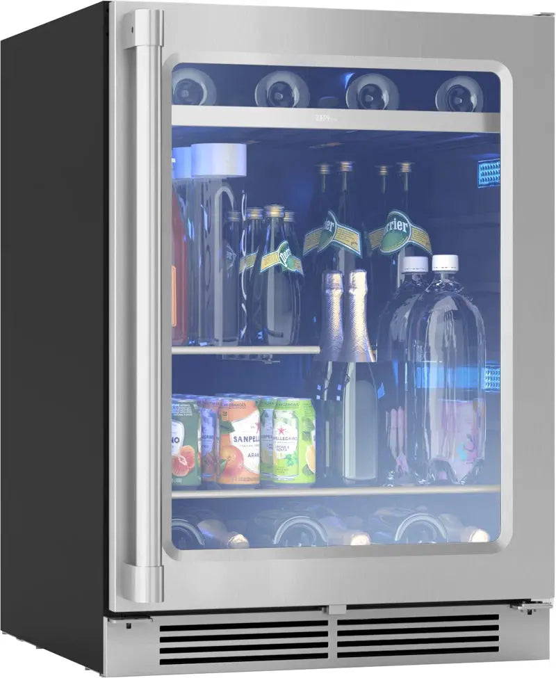 Presrv Pro 24 In. 7-Bottle and 112-Can Single Zone Beverage Cooler | Fridge.com