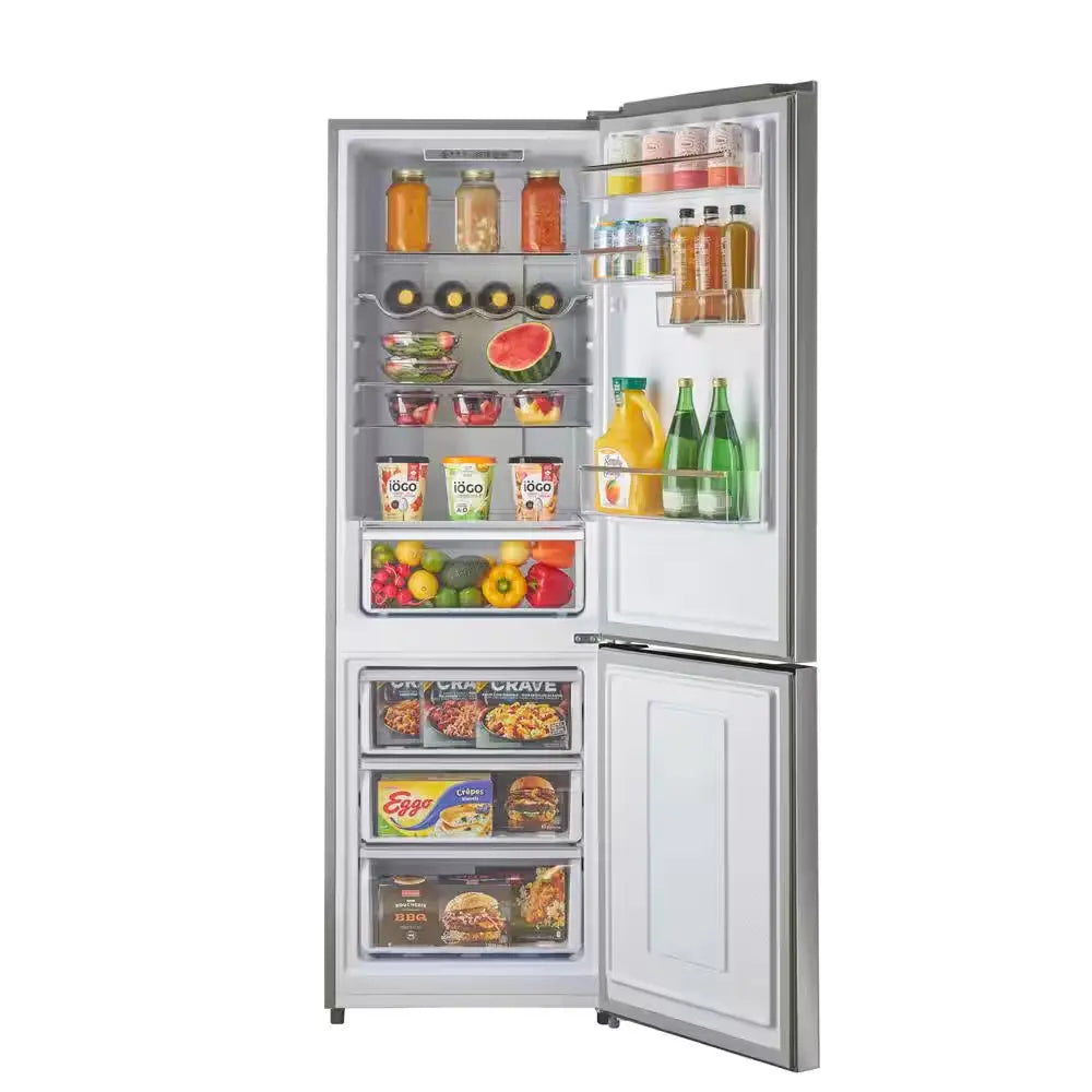 Prestige 23.6 In. 11.7 Cu. Ft. Frost Free Bottom Freezer Refrigerator in Stainless Steel | Fridge.com