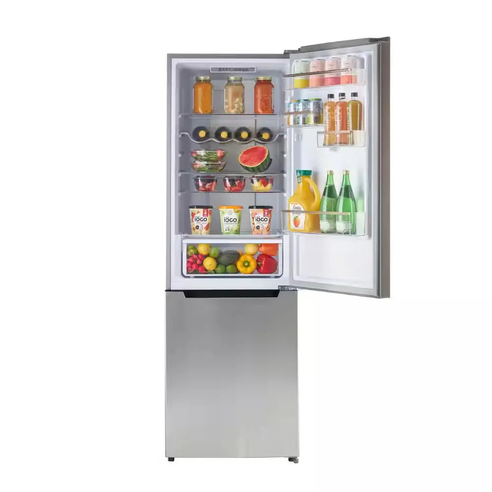 Prestige 23.6 In. 11.7 Cu. Ft. Frost Free Bottom Freezer Refrigerator in Stainless Steel | Fridge.com