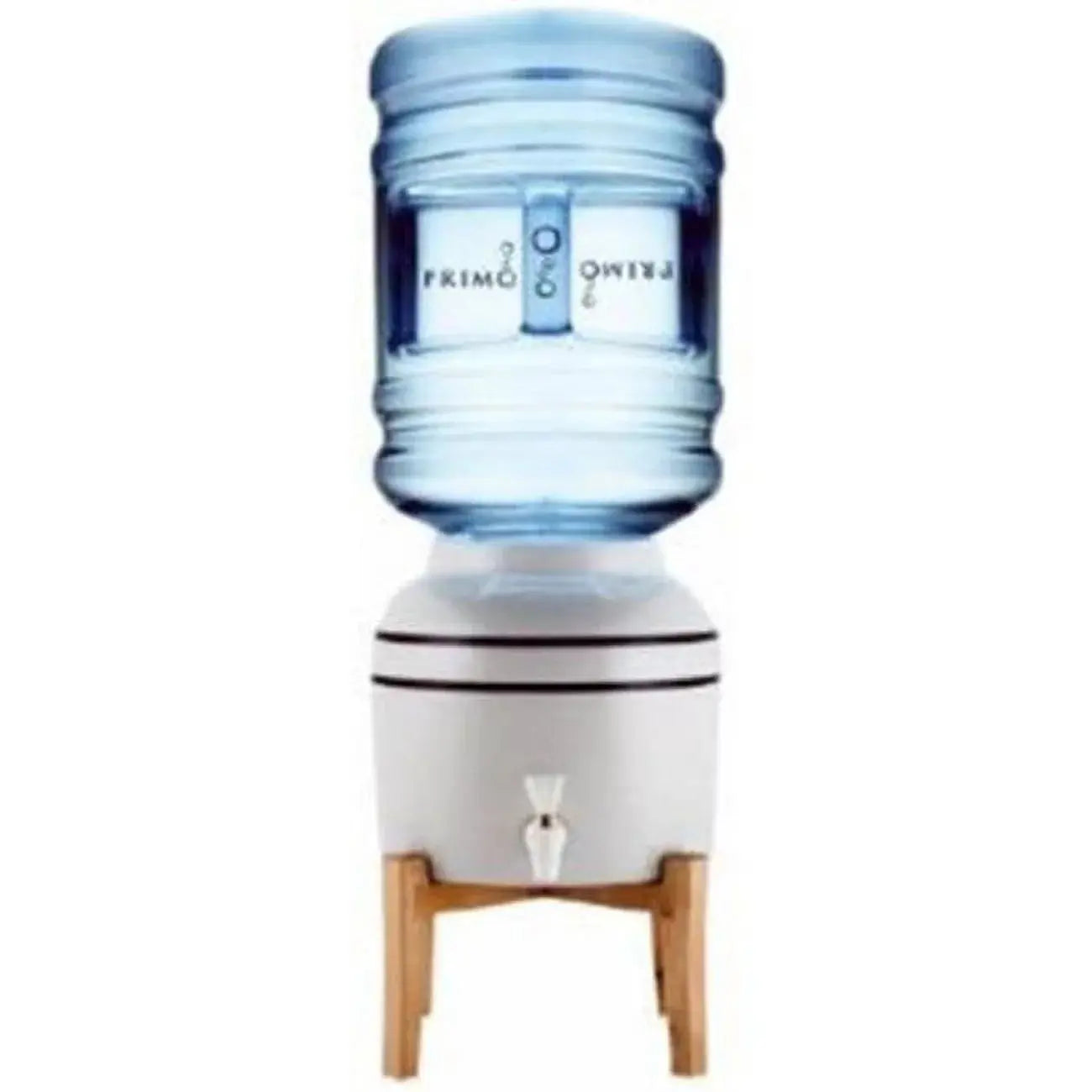 Primo® Water Countertop Dispenser Top Loading, Cool Temp, Ceramic, Wooden Stand | Fridge.com