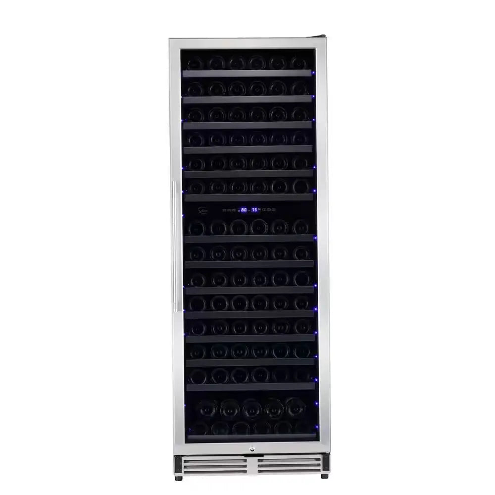 Pro-Style 23.4-In W 0-Bottle Wine and 175 Can Beverage Cooler Stainless Steel Dual Zone Cooling Built-In | Fridge.com