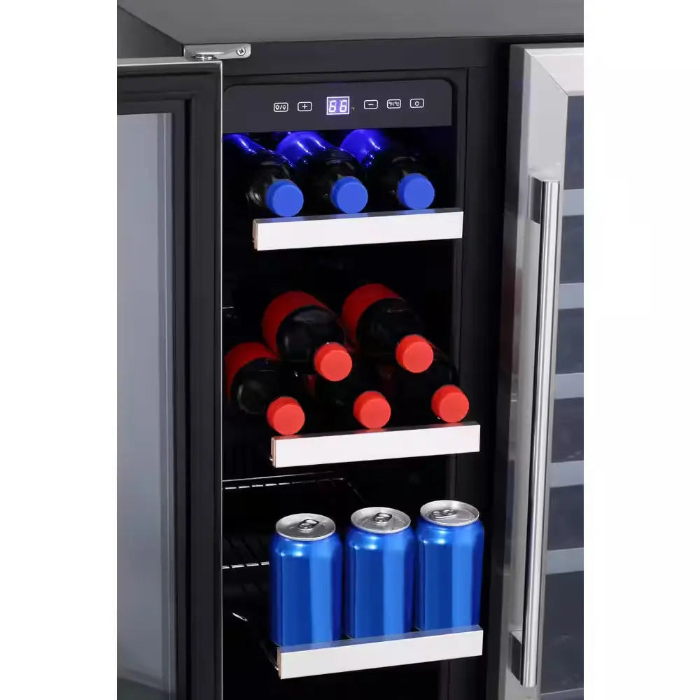 Pro-Style 23.4 in 18-Bottle Wine and 57 Can Beverage Cooler | Fridge.com